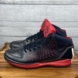 adidas D Rose Black Scarlet Red Chicago Bulls Shoe G48788 Mens Sneaker  Size 14